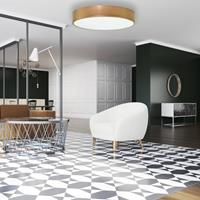 TEMAR LIGHTING Plafondlamp Cleo in gold met diffusor, Ø 60cm