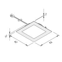 HERA LED meubelverlichting FAQ 58 staal 3x-set 3W 3000K