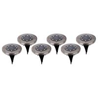 Naeve Leuchten LED decoratie-solar-grondspies lamp Kian, 6per set