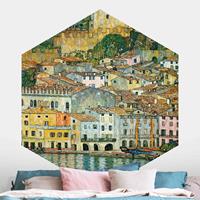 Klebefieber Hexagon Fototapete selbstklebend Gustav Klimt - Malcesine am Gardasee
