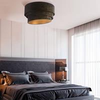 EULUNA Plafondlamp Devon, zwart/goud