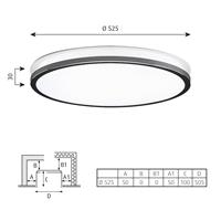 louispoulsen Louis Poulsen Munkegaard 525 Plafondlamp - 3000K Dali - High lustre - Glanzend chroom