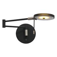 Steinhauer Turound - verstelbare wandlamp - zwart