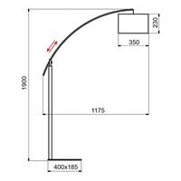 Aluminor Rainbow vloerlamp eiken grijs/chroom