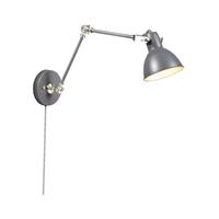 QAZQA Industrielle Wandleuchte grau verstellbar - Dazzle
