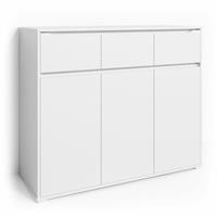 Vicco Kommode Set RUBEN Weiß Schubladen Sideboard Mehrzweckschrank Schrank