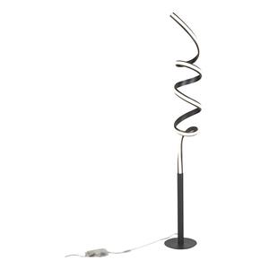 QAZQA Design Stehleuchte schwarz inkl. LED und Dimmer - Twisted