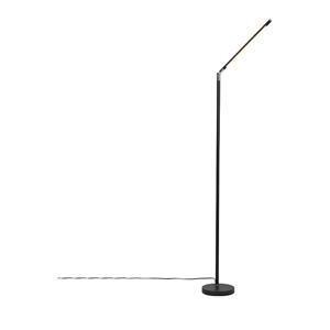 Qazqa Moderne Vloerlamp Zwart Incl. Led Met Touch Dimmer - Berdien