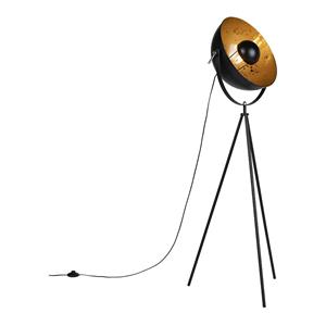QAZQA Industriestehlampe Stativ schwarz - Magna 40 Eglip