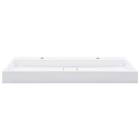 vidaXL Wastafel 120x46x11 cm mineraal gegoten/marmer gegoten wit