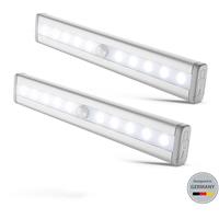 2x LED Schrank-Beleuchtung Nachtlicht Unterbau-Leuchte Bewegungsmelder Küche Set