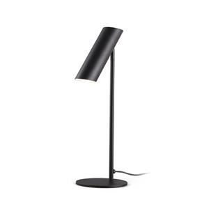 FARO BARCELONA Link tafellamp, mat zwart, staal, hoogte 46 cm