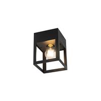 Qazqa Moderne plafondlamp Zwart