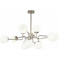 Maytoni Erich kroonluchter 12-lamps nikkel/wit