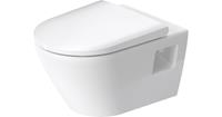 DURAVIT AG Duravit D-Neo Wand WC, Tiefspüler, spülrandlos, 370x540 mm, 257809, Farbe: Weiß mit HygieneGlaze - 2578092000