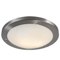 QAZQA Moderne Deckenleuchte Stahl 41 cm IP44 - Yuma