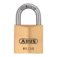 ABUS Hangslot, 85/30 lock-tag, VE = 6 stuks, messing