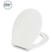 EDM Toilettensitzplatte - weiß - 1390g - mit Schrauben - 