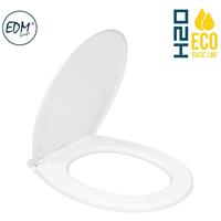 EDM Toilettensitz - Basic - Weiß - 600g - mit Schrauben - 