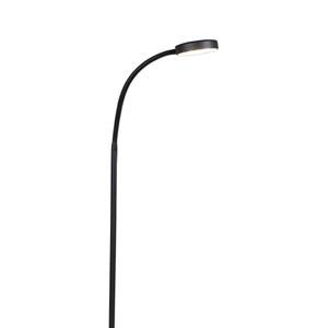 QAZQA LED Vloerlamp trax - Zwart - Modern - L 41.5cm