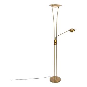 QAZQA Stehlampe Bronze inkl. LED mit Lesearm - Ibiza
