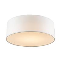 QAZQA Deckenleuchte weiß 30 cm inkl. LED - Drum LED