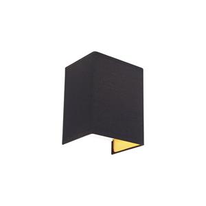 QAZQA Wandlamp vete - Zwart - Modern - L 150mm