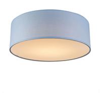 Qazqa Plafondlamp Blauw 30 Cm Incl. Led - Drum Led