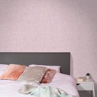 DecoMode vliesbehang Concrete mat roze