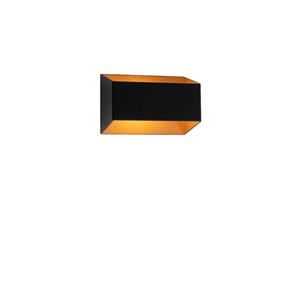 QAZQA Design Wandleuchte schwarz mit Gold - Alone S.