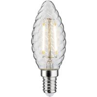 PAULMANN LICHT Paulmann 287.07 LED Filament Kerze 4,7W E14 Gedreht Klar 230V 2700K Lüster Deckenleuchte