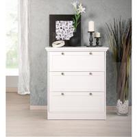 FINORI 001597 LANDWOOD 3S weiß Landhaus Barock Stil Schubladenkommode Kommode Beistellkommode Sideboard ca.-SW13092