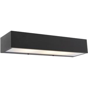 QAZQA Design längliche Wandleuchte schwarz 35 cm - Houx