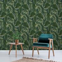 ART FOR THE HOME WOW - Vliestapete - Palm - Blau/Grun - 10mx52cm
