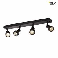 SLV puri quad wandlamp zwart 4xgu1