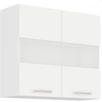 KÜCHEN PREISBOMBE EKO White Glashängeschrank 80 Weiss matt Küchenzeile Küchenblock Einbauküche