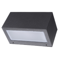 SPITTLER LED-Wandanbauleuchte 13W QUASAR 3000K 407lm anth 1LED Konv Gl_opal IP65 - 