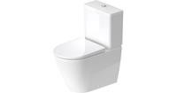 DURAVIT AG Duravit D-Neo Stand WC für Kombination, Tiefspüler, spülrandlos, 370x580 mm, 200209, Farbe: Weiß mit HygieneGlaze - 2002092000