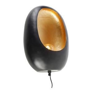 QAZQA Wandlamp cova - Zwart - Design - L 32cm