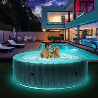 Miweba Whirlpool 2021 Comfort Starry C-ST061, Whirlpool aufblasbar mit LED-Licht, 6 Personen - 