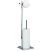 RELAXDAYS Toilettenpapierhalter stehend PAGNONI, Rollenhalter Toilettenpapier, 4 Ersatzrollen, HBT 71x20x20 cm, silber