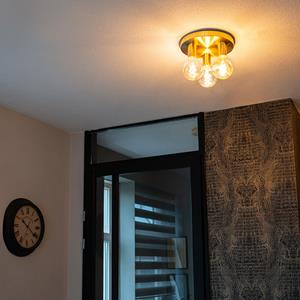 QAZQA Plafondlamp facil - Goud/messing - Design - D 250mm