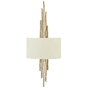 HINKLEY Wandlamp Spyre, wit/champagne-goud