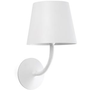 FARO BARCELONA LED buitenwandlamp Toc van aluminium, wit