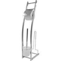 Ridder Stand-WC-Garnitur Fabio mit Ersatzrollenhalter chrom ca. 15 x 74 x 27 cm