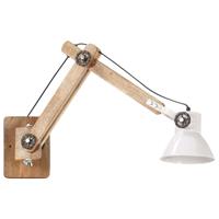 vidaXL Wandlamp industrieel rond E27 wit