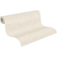 A.S. Création Vinyltapete, Unitapete Beige 375352 Wandtapete Vliestapete Floral Unis Vinyl