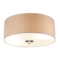 QAZQA Country Deckenleuchte beige 30 cm - Drum