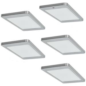 BRINKDÃ¶PKE Brinkdöpke 5er-Set LED Leuchte KYRA 5x4,8W, Edelstahl-Optik, 3500K warmweiß
