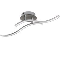 MONZANA LED Deckenleuchte 2-4 Flammig modern Deckenlampe Wellenoptik Wohnzimmerlampe 120°Abstrahlwinkel Beleuchtung 2 flammig modern
